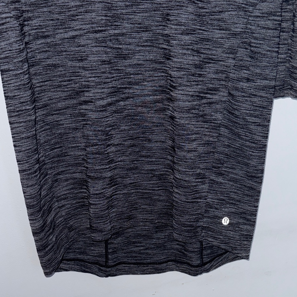 Lululemon &go Where-To Dress Long Sleeve Heathered Black Size 8 - Picture 14 of 14